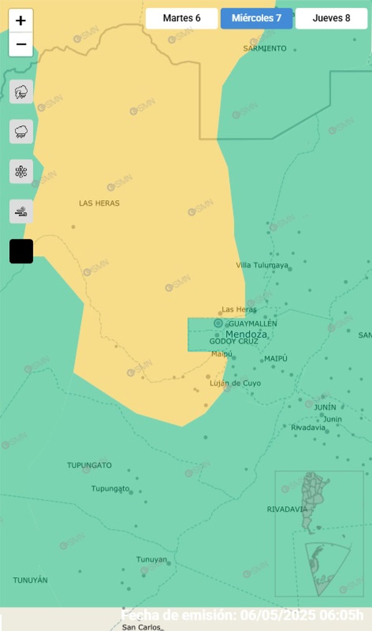 Estas son las áreas afectadas Estas son las áreas afectadas