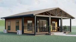 Tres dormitorios y sala de estar: cómo es la casa prefabricada de 24.999 euros más vendida en Amazon
