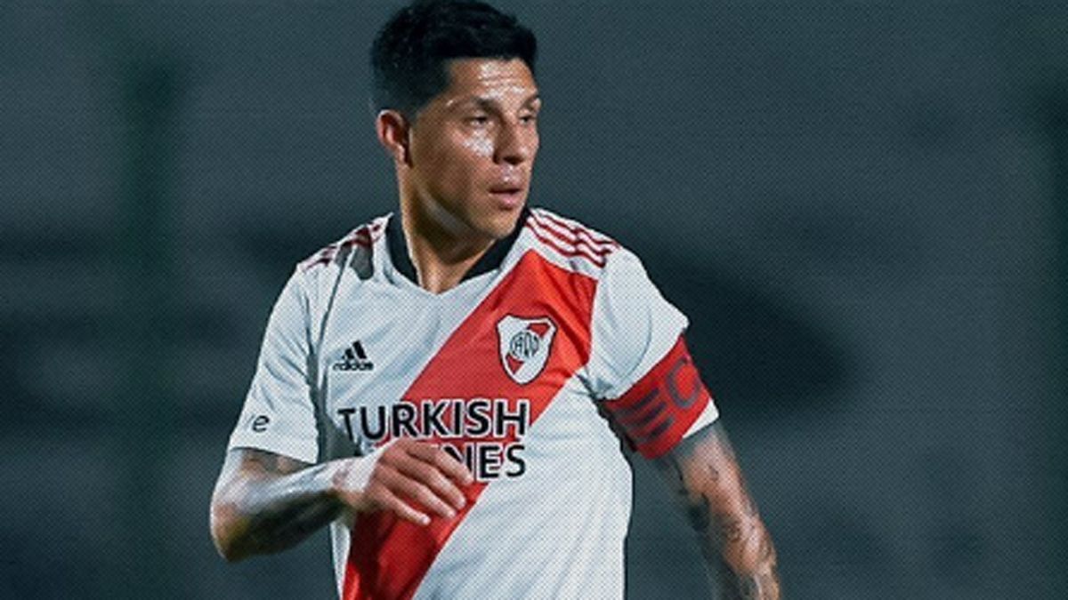 Enzo Pérez fue capitán, líbero y goleador de River.