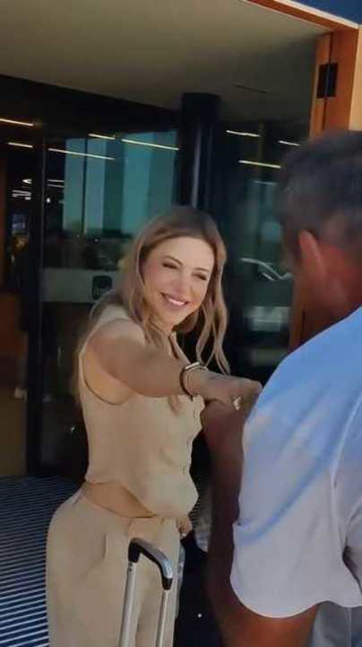 El inc&oacute;modo momento de Evangelina Anderson en Punta del Este.