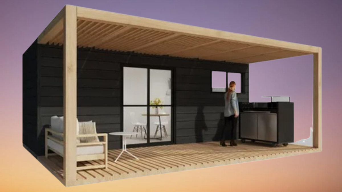 La Tiny House que ofrecen por Mercado Libre. La Tiny House que ofrecen por Mercado Libre.