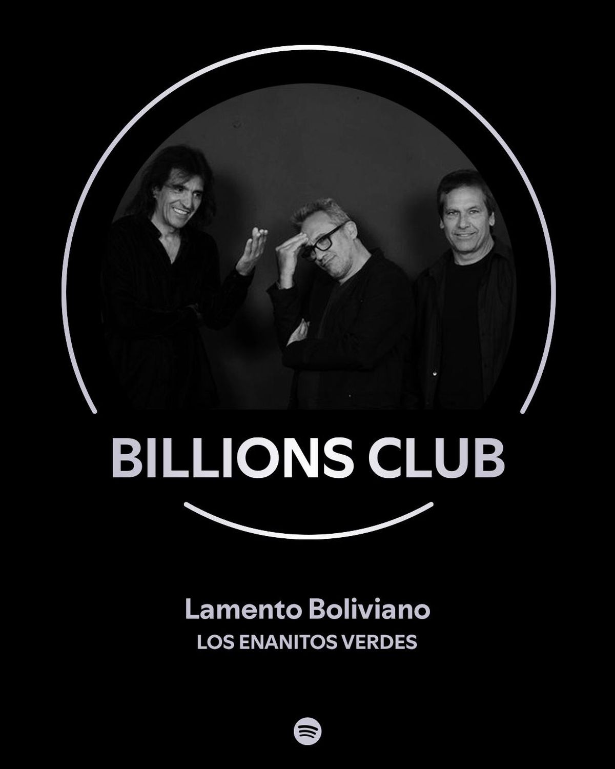 La cuenta de Spotify en Instagram felicitó a los Enanitos Verdes por ser parte de su Billions Club con la canción La cuenta de Spotify en Instagram felicitó a los Enanitos Verdes por ser parte de su Billions Club con la canción