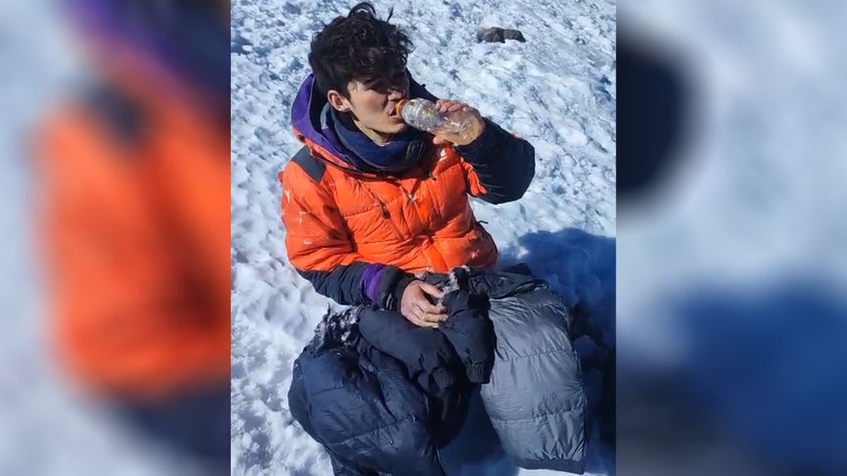 Otro espectacular rescate en el Aconcagua a 5.600 metros de altura le salvó la vida a un andinista japonés