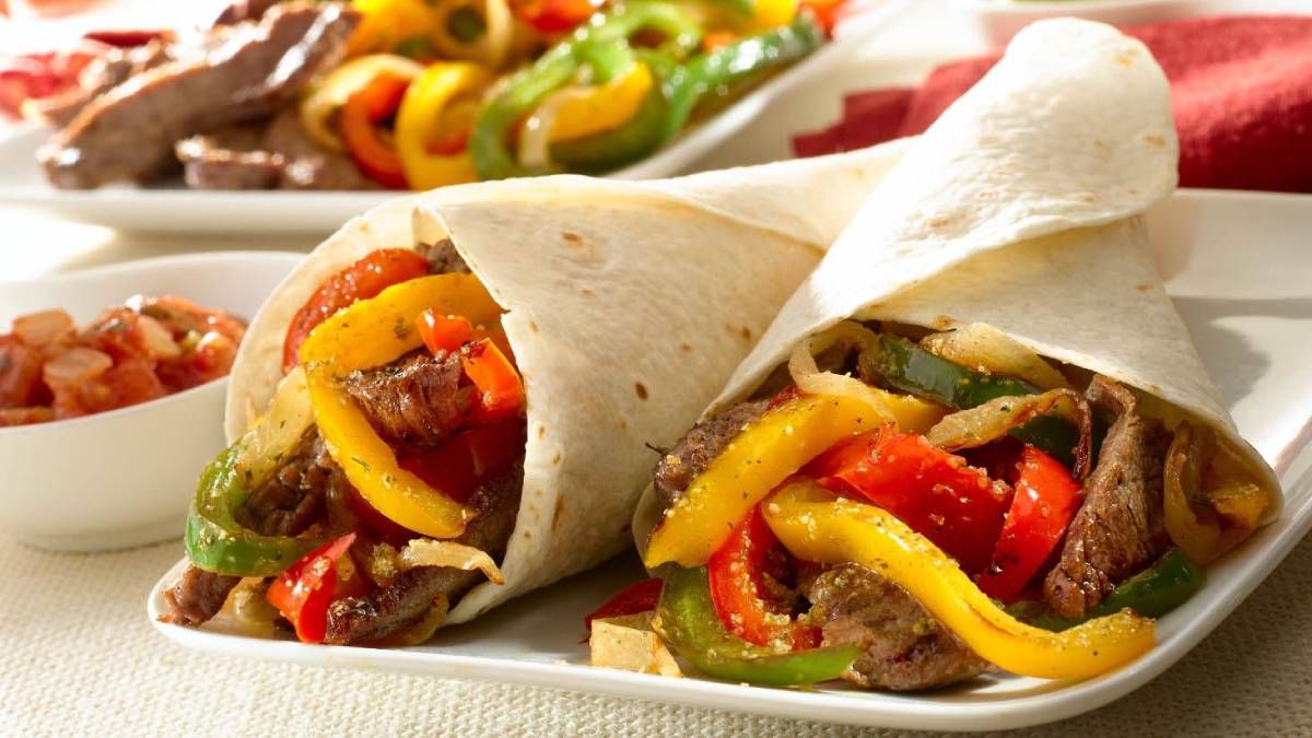Recetas: fajitas de carne con las sobras de las fiestas.