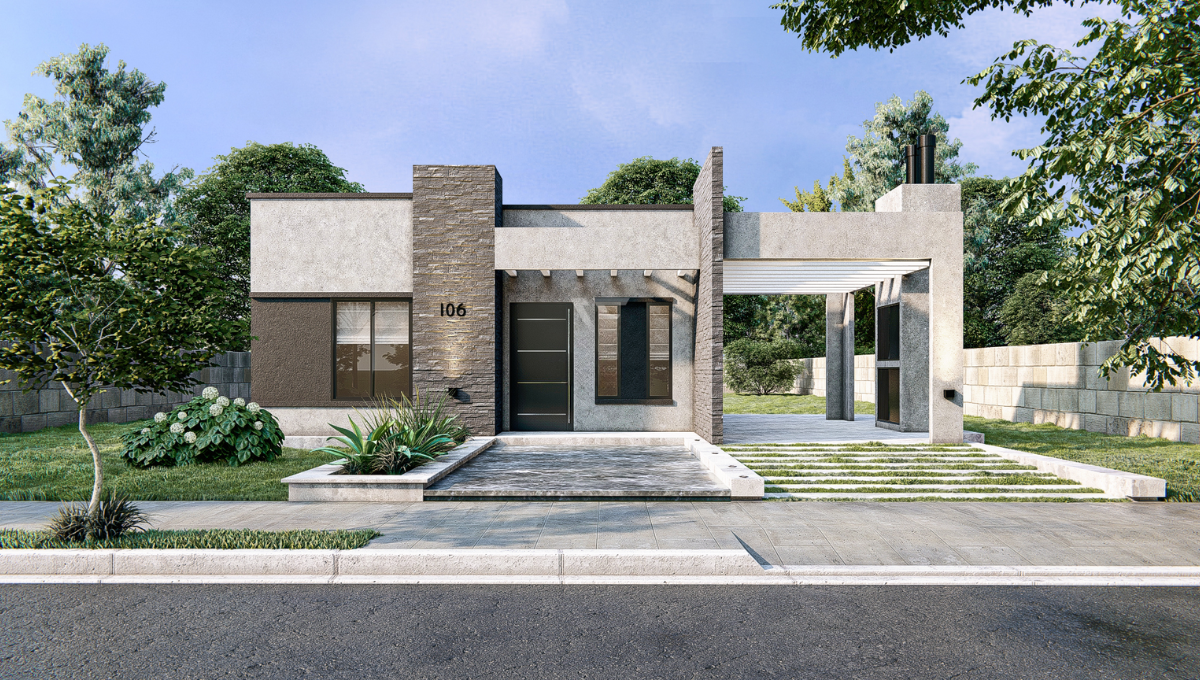 Dos dormitorios, porche y galería: así es la casa prefabricada que se vende a 31.500 dólares