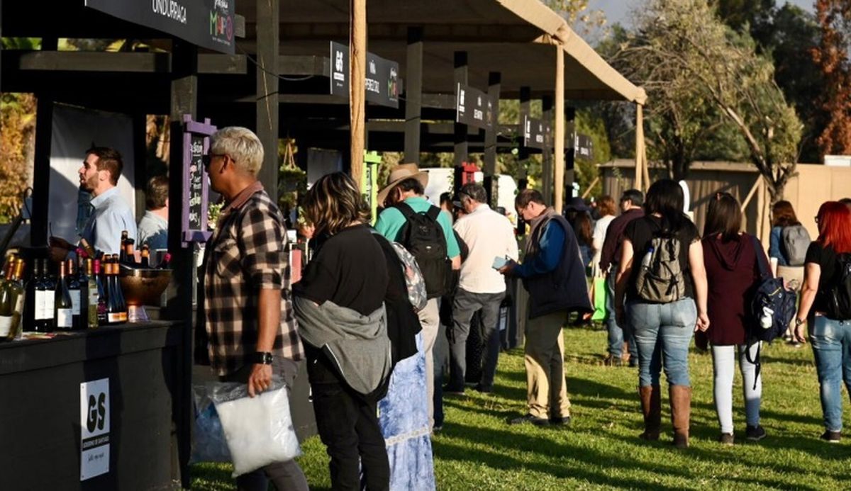 Los stands de la Vendimia del Maipo, en Chile. Los stands de la Vendimia del Maipo, en Chile.
