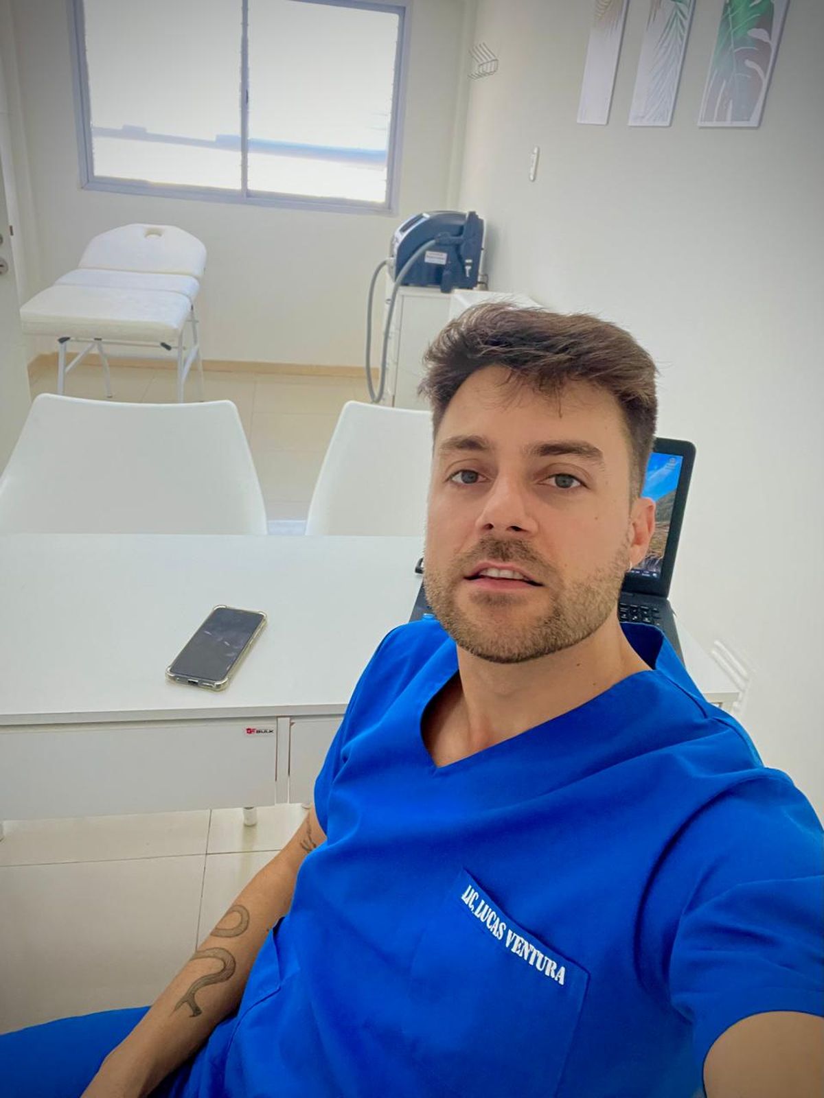 Lucas Ventura, especialista en láser. Lucas Ventura, especialista en láser.