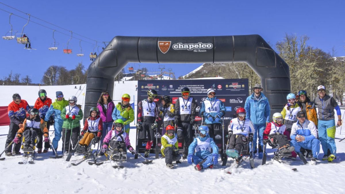 Esquí adaptado en Chapelco.