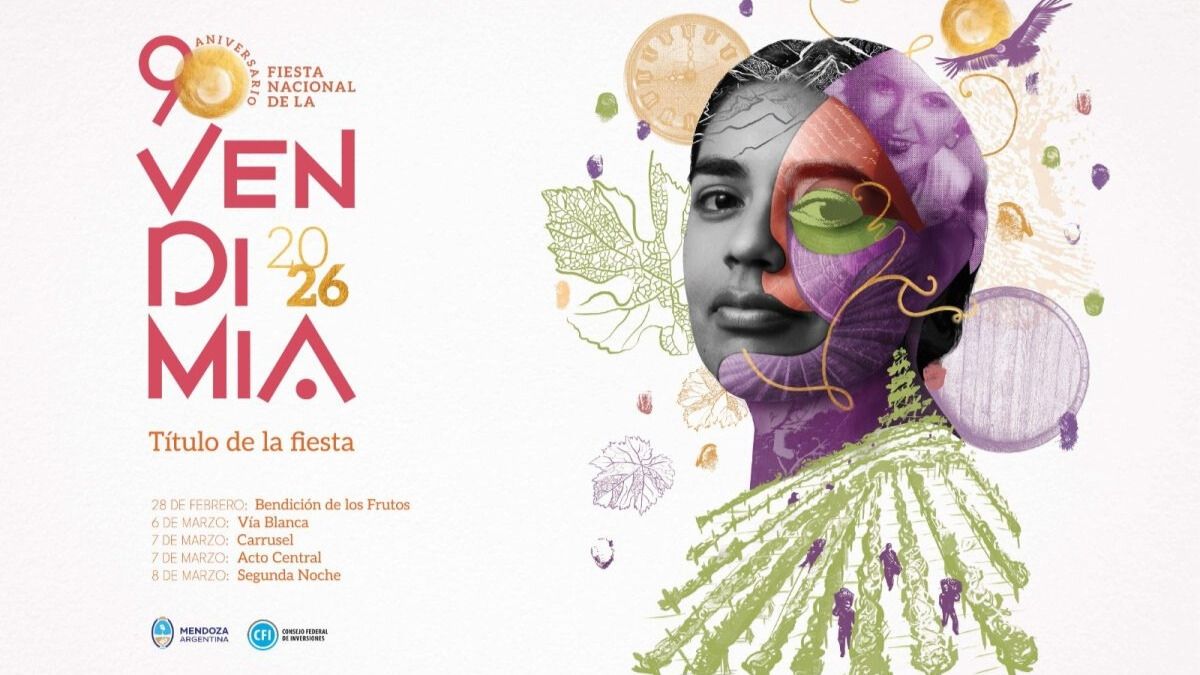 La imagen ganadora para promocionar la Vendimia 2026.