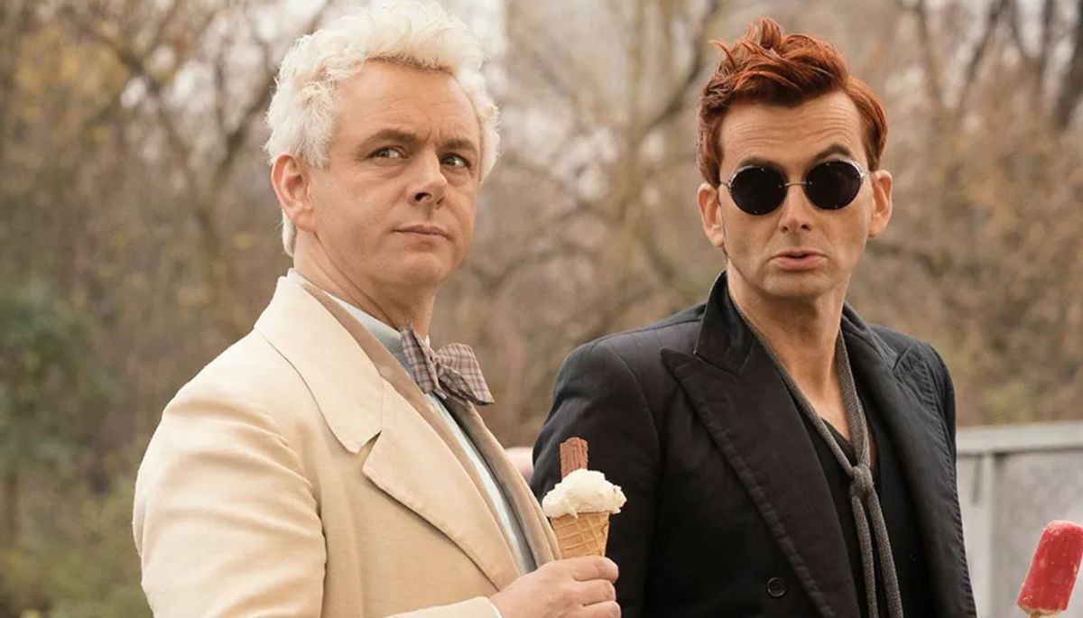 "Good Omens" es protagonizada por Michael Sheen y David Tennant. Imagen: Prime Video "Good Omens" es protagonizada por Michael Sheen y David Tennant. Imagen: Prime Video