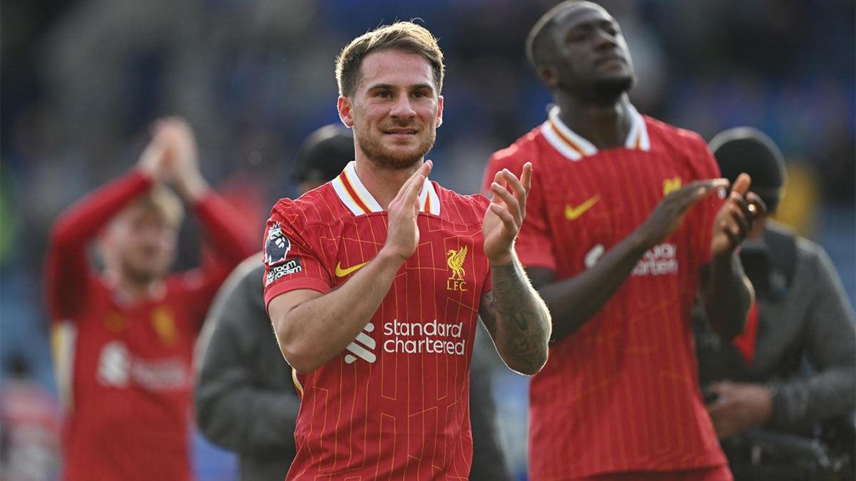 Alexis Mac Allister está cerca de ser campeón con Liverpool.