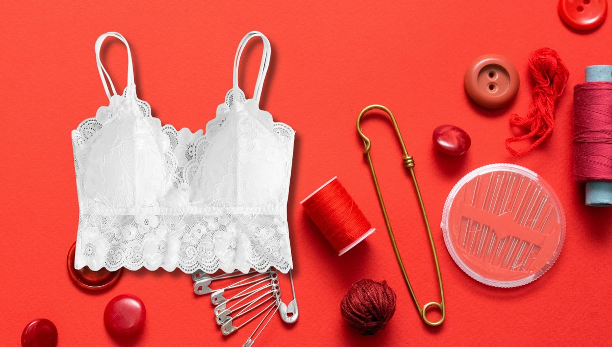 Un DIY de costura en casa para fabricar un corpiño de encaje muy bonito