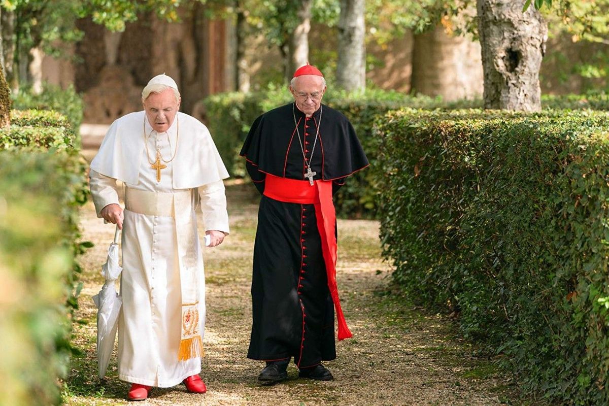 Los dos papas, la película de Netflix con Anthony Hopkins sobre dos líderes del Vaticano: papa Benedicto y Papa Francisco. Los dos papas, la película de Netflix con Anthony Hopkins sobre dos líderes del Vaticano: papa Benedicto y Papa Francisco.