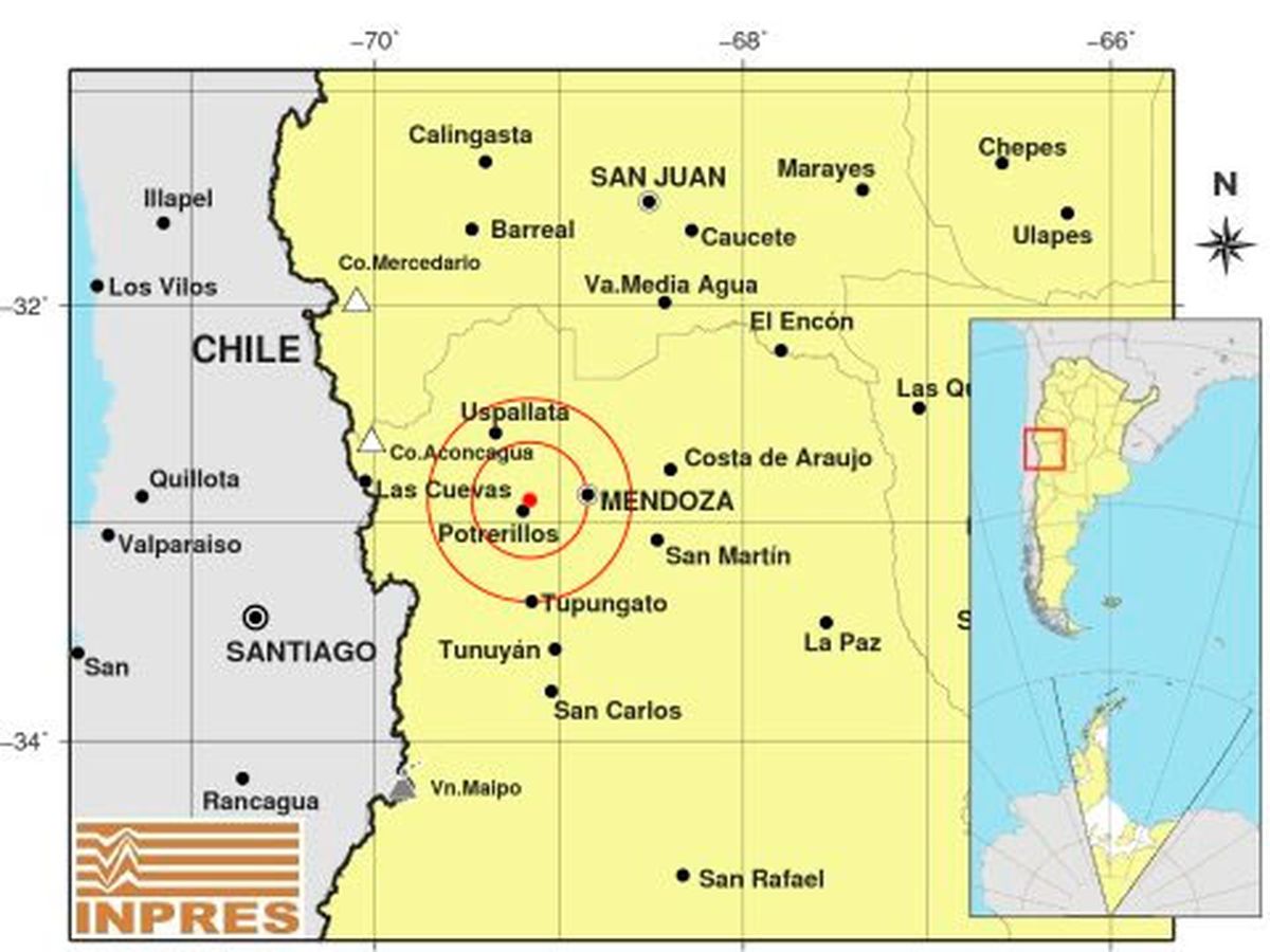 Temblor en Mendoza: se sintió un fuerte sacudón