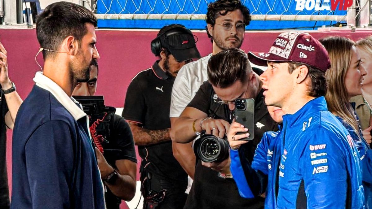 El crossover que nadie esperaba, Colapinto y Djokovic en una divertida clase en Qatar: 