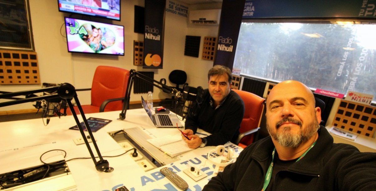 Los conductores Pablo Pérez Delgado y Marcelo Bustos Herrera.