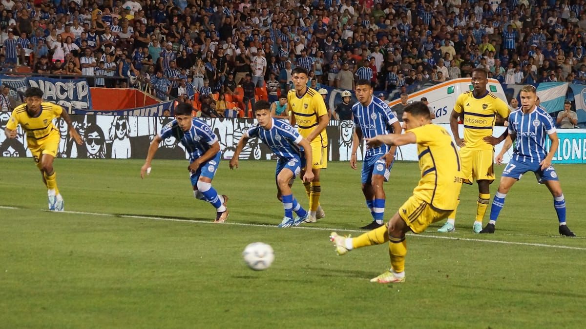 Merentiel, de penal, abrió el marcador entre Boca y Godoy Cruz (UNO/Nicolás Ríos) Merentiel, de penal, abrió el marcador entre Boca y Godoy Cruz (UNO/Nicolás Ríos)