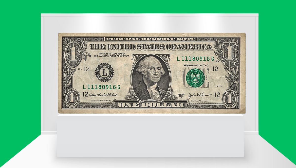 Pagan 80 mil dólares al feliz propietario de este billete de 1 dólar