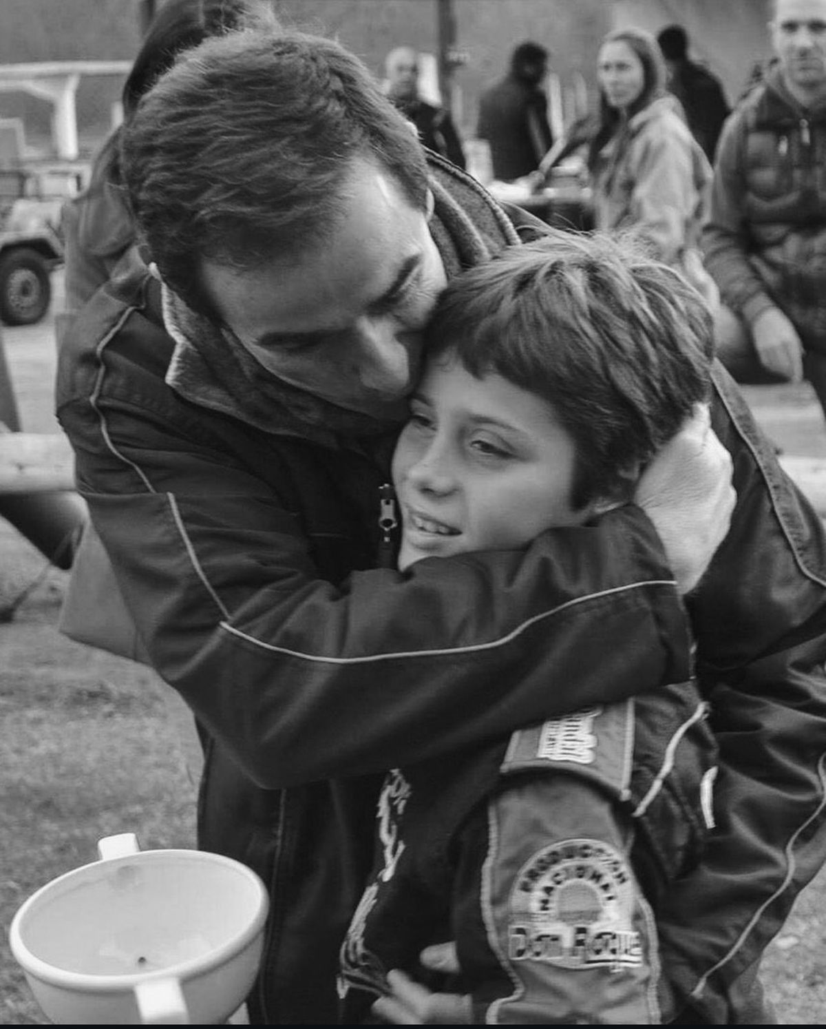 Franco Colapinto junto a su padre.