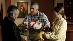 Oscar Martínez, Dady Brieva y Andrea Frigerio, protagonistas de El Ciudadano Ilustre.&nbsp;