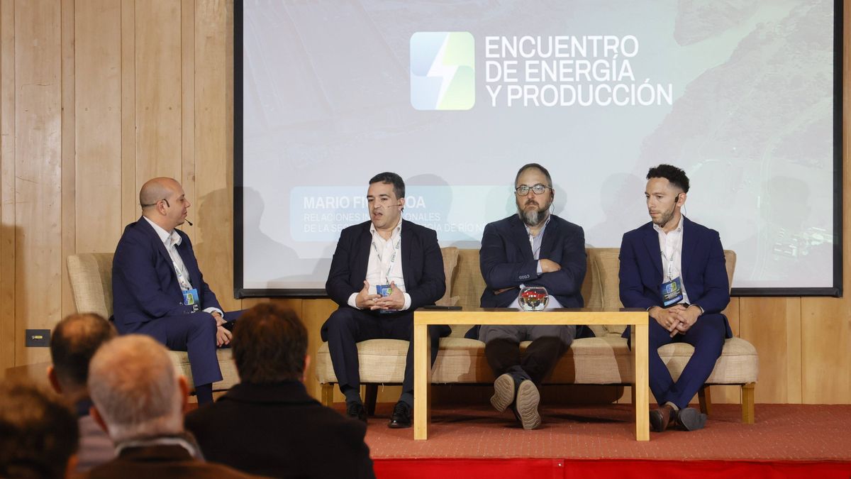 Lucas Erio (último a la izquierda) expuso en el panel Lucas Erio (último a la izquierda) expuso en el panel