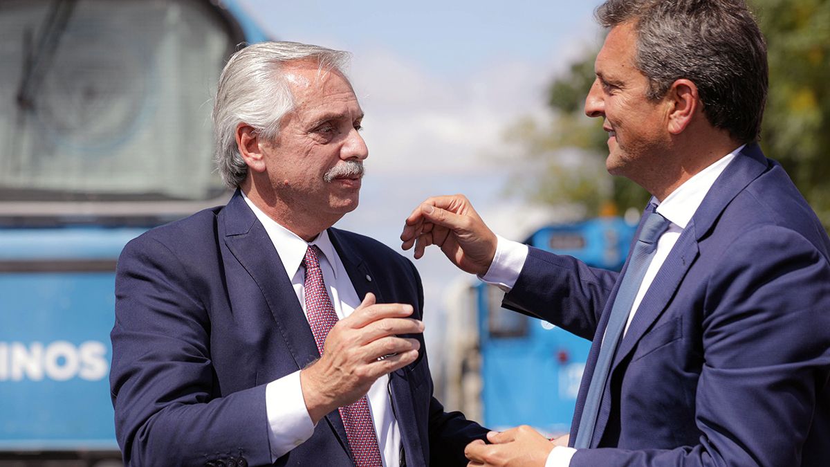 Alberto Fernández y Sergio Massa, las dos visitas más importantes en el encuentro del miércoles.
