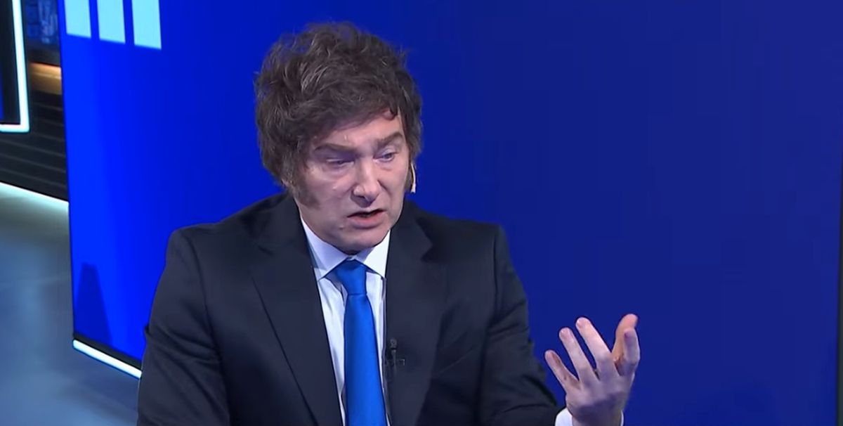Javier Milei fue entrevistado este mi&eacute;rcoles en A24.