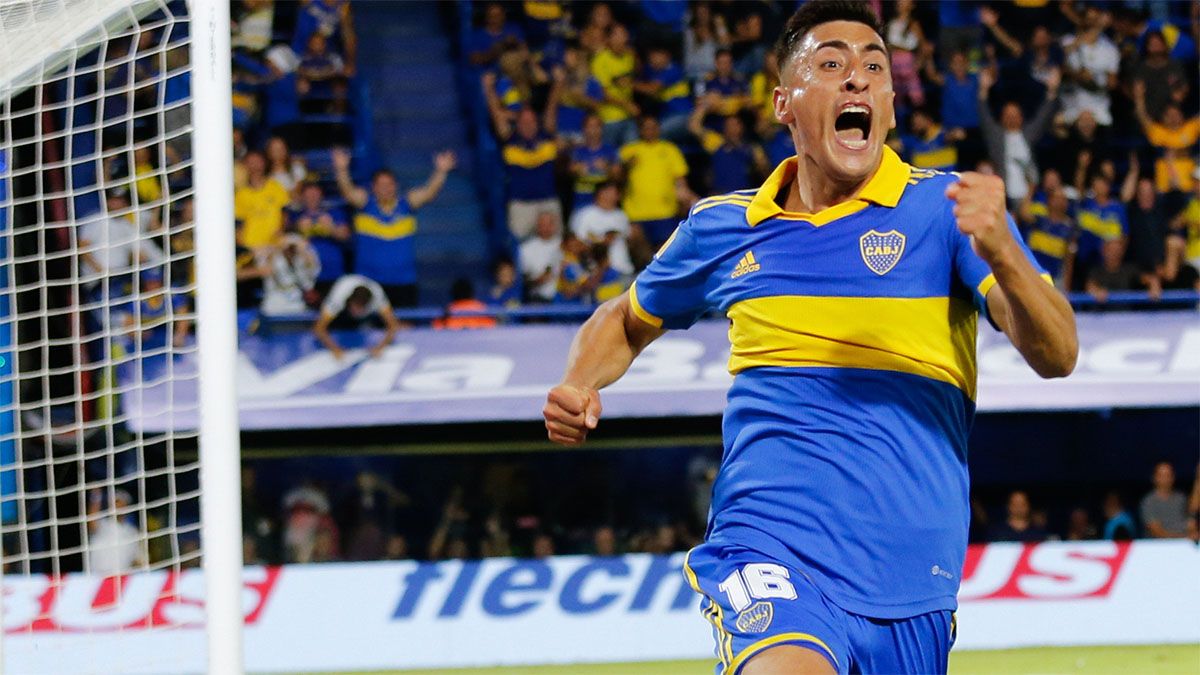 El ex Boca Miguel Merentiel marcó uno de los goles de Boca ante Platense.