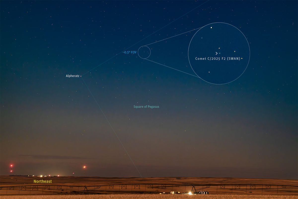 Este cometa es visible para quienes habitan en el hemisferio norte.