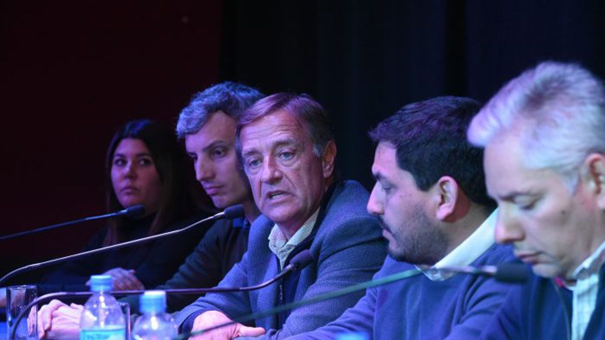 Rodolfo Suarez estuvo este lunes en Malargüe.