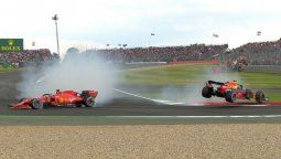 Vettel le destrozó el auto a Verstappen y Hamilton se llevó la victoria