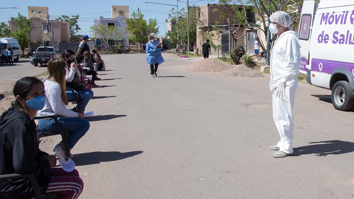 Se realizaron en Godoy Cruz testeos de coronavirus.