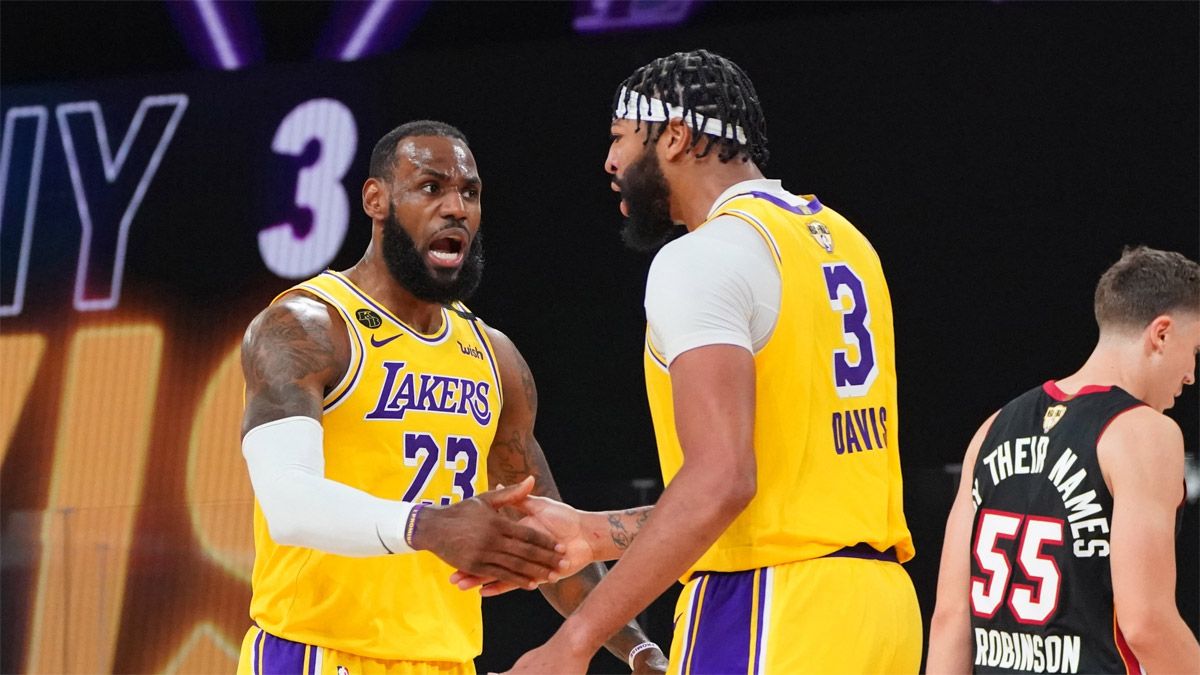 Los Ángeles Lakers le ganaron la primera final a Miami Heat