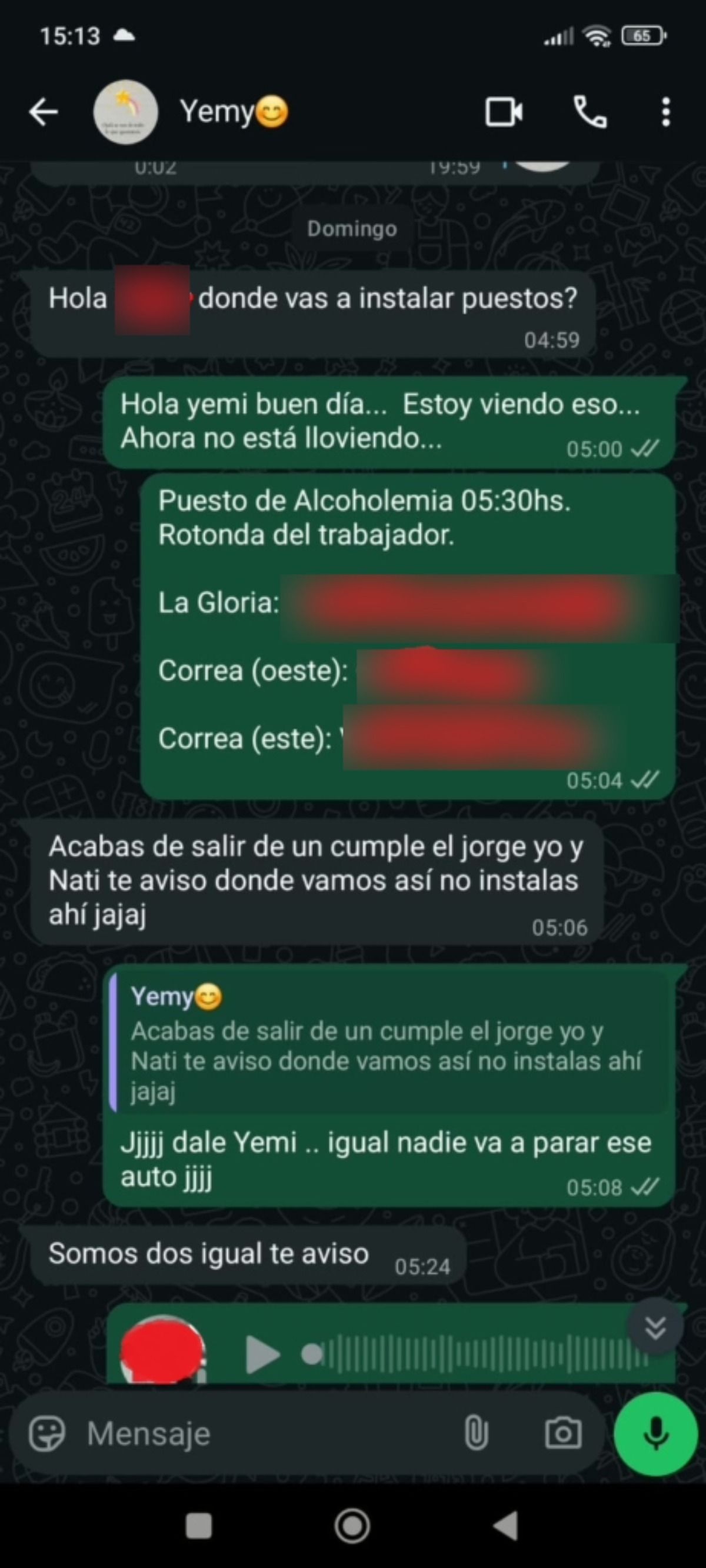 Uno de los chats que empezó a circular por las redes. Uno de los chats que empezó a circular por las redes.