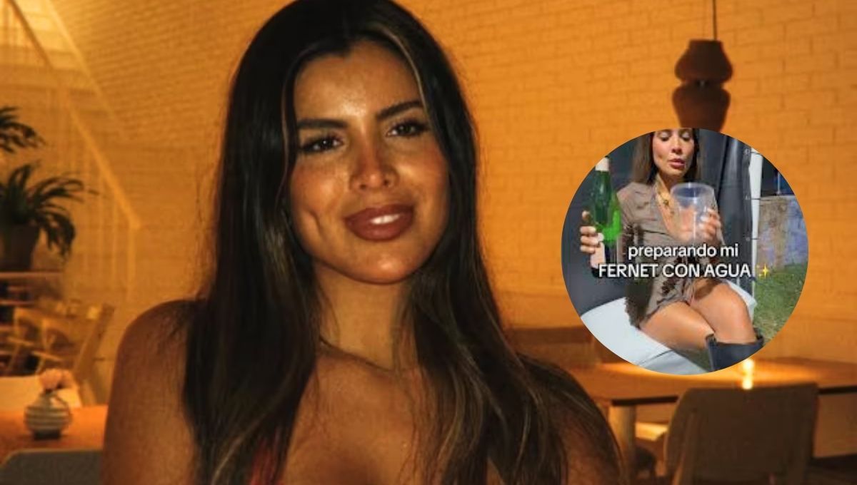 Valentina Olguin se hizo viral luego de afirmar que toma Fernet con agua. Fuente: La Nación y TikTok. Valentina Olguin se hizo viral luego de afirmar que toma Fernet con agua. Fuente: La Nación y TikTok.