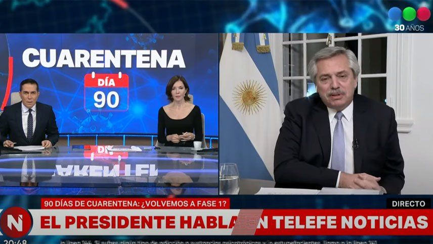 El tenso cruce entre el presidente Alberto Fernández y la periodista Cristina Pérez