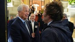 El CEO del JP Morgan, Jamie Dimon, y el presidente Javier Milei. El CEO del JP Morgan, Jamie Dimon, y el presidente Javier Milei.