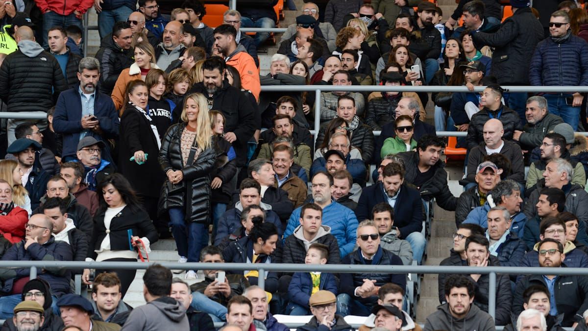 Los palcos del Malvinas este sábado.