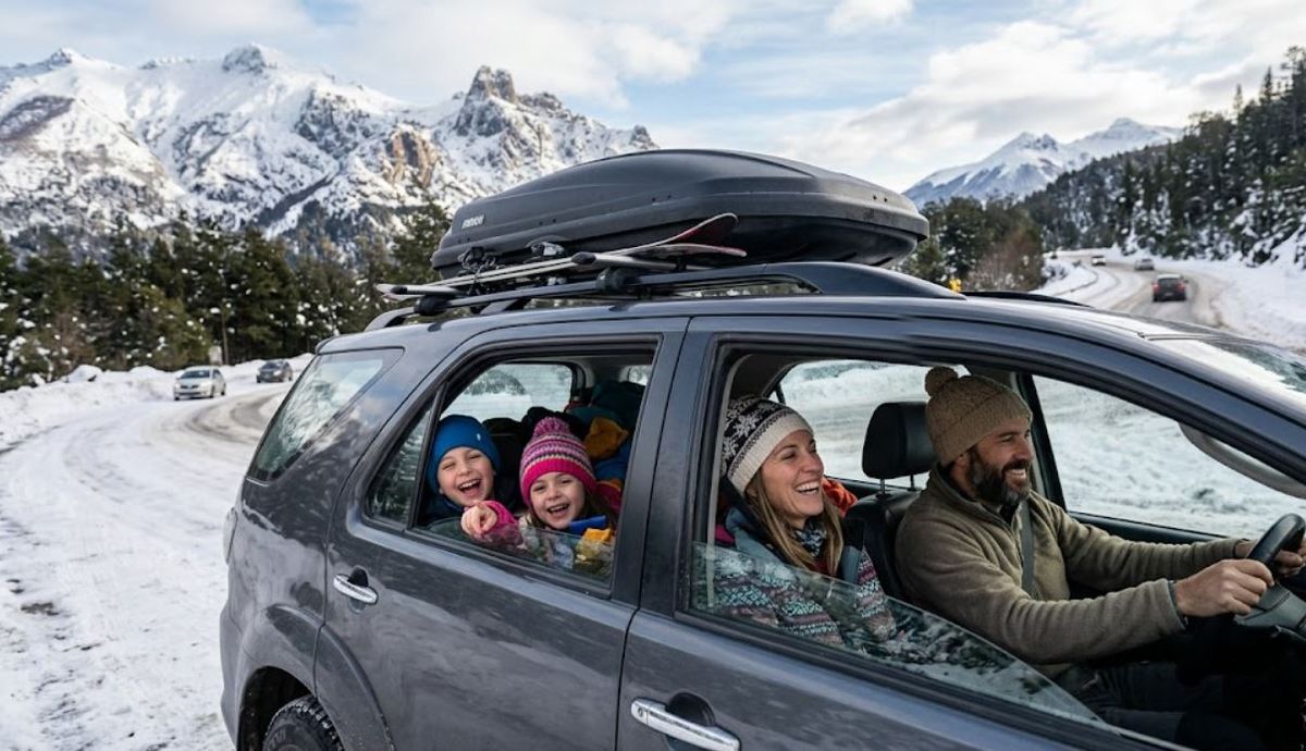 Llegan las vacaciones de invierno y muchas familias aprovechan para viajar. Imagen ilustrativa de IA.&nbsp;