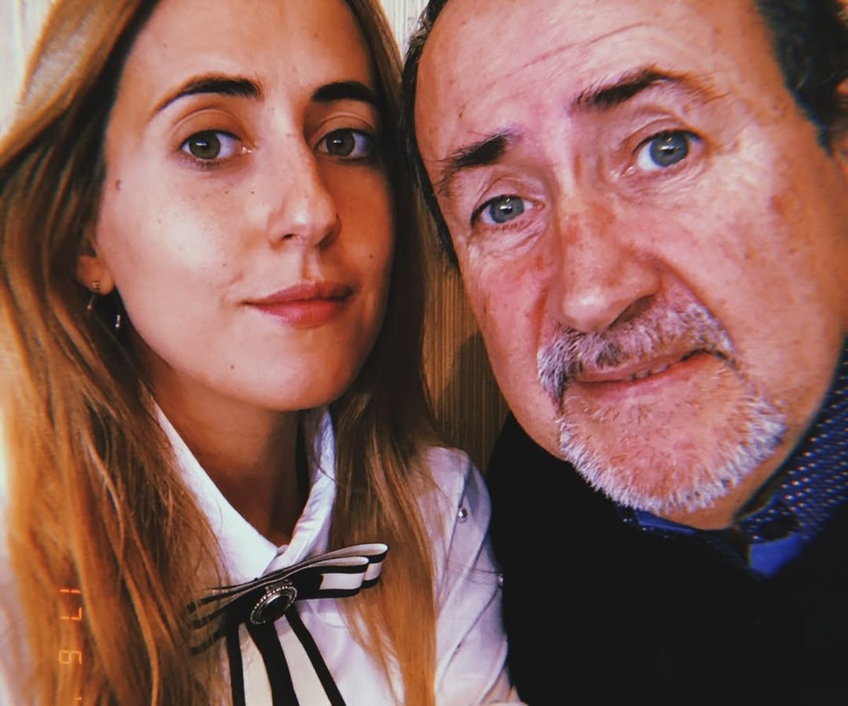 Daniela Guti&eacute;rrez junto a su pap&aacute; Jos&eacute; Alberto, quien tiene 66 a&ntilde;os.