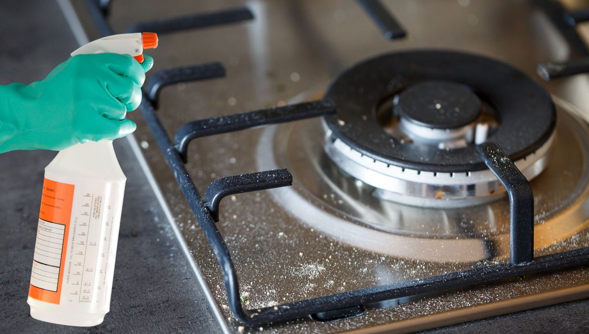 Limpia y desengrasa los quemadores y las rejillas en una mezcla de agua y vinagre. Limpia y desengrasa los quemadores y las rejillas en una mezcla de agua y vinagre. 