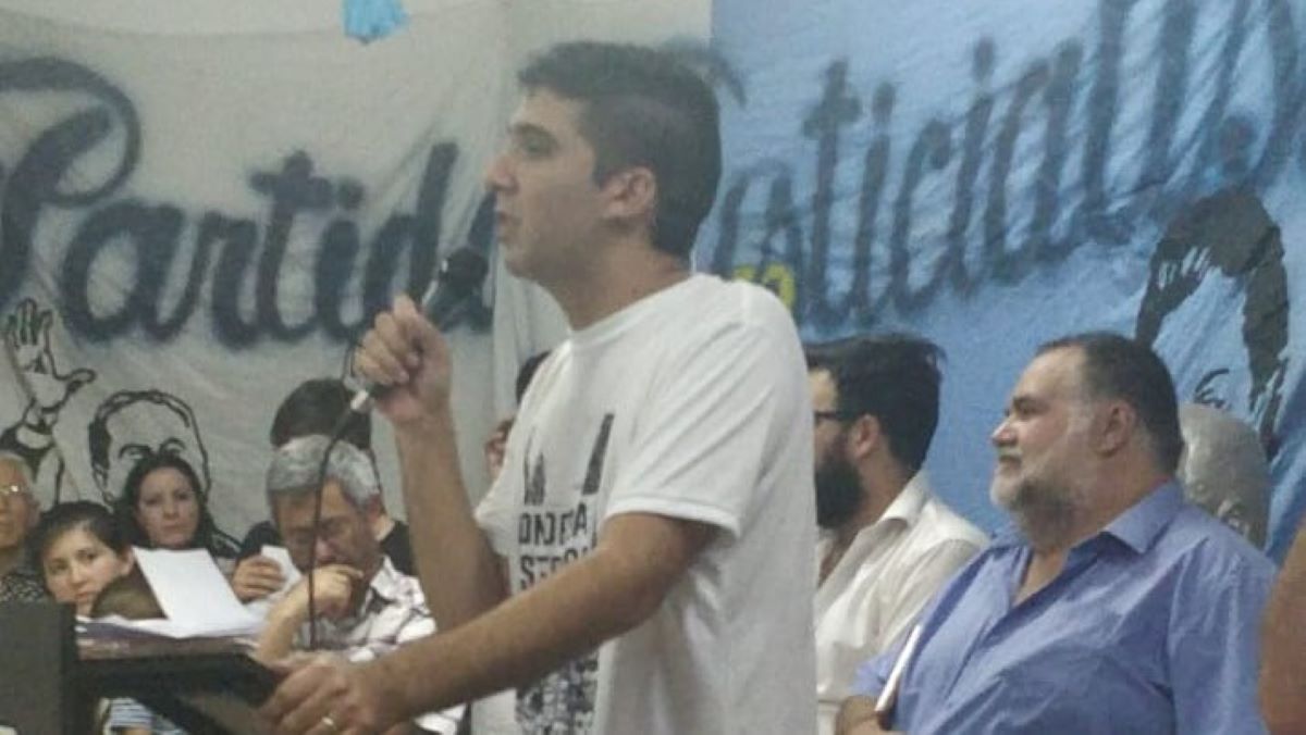 Bruno Bravo, durante su asunción como autoridad de la JP godoycruceña, en 2018.