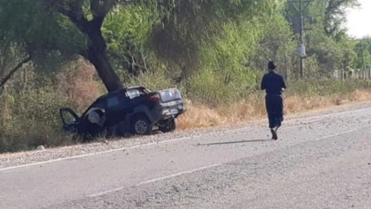 El hombre le enseñana a manejar a su hija en momentos que la camioneta se estrelló contra un árbol, en Salta