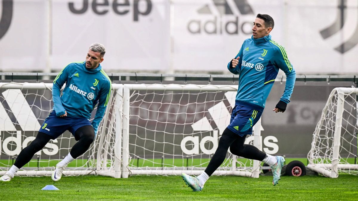 Leandro Paredes y Ángel Di María recibieron una calurosa bienvenida en la Juventus.