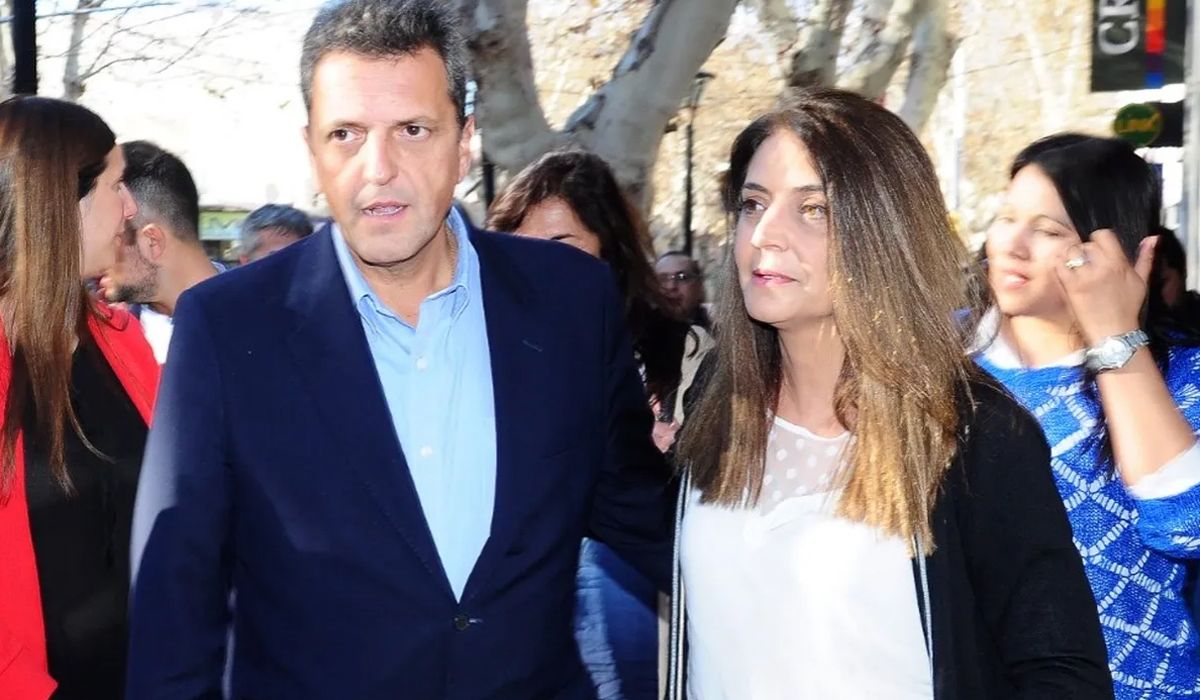 Sergio Massa junto a Gabriela Lizana.