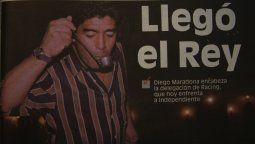 El día que un joven Maradona pisó Mendoza como entrenador de Racing