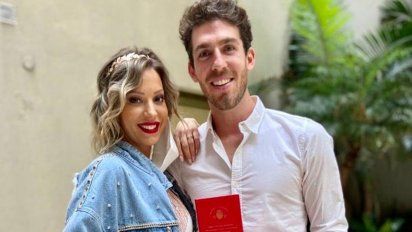 Noelia Marzol y su esposo Ramiro Arias.