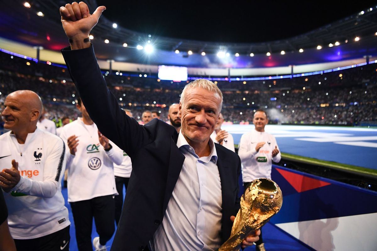 Deschamps fue Campeón del Mundo con la Selección de Francia en 2018. Deschamps fue Campeón del Mundo con la Selección de Francia en 2018.
