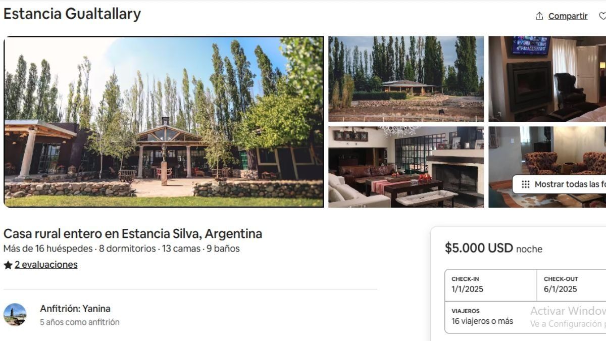 La casa para disfrutar de unas caras vacaciones en Tupungato. Fuente: Canva. La casa para disfrutar de unas caras vacaciones en Tupungato. Fuente: Canva.