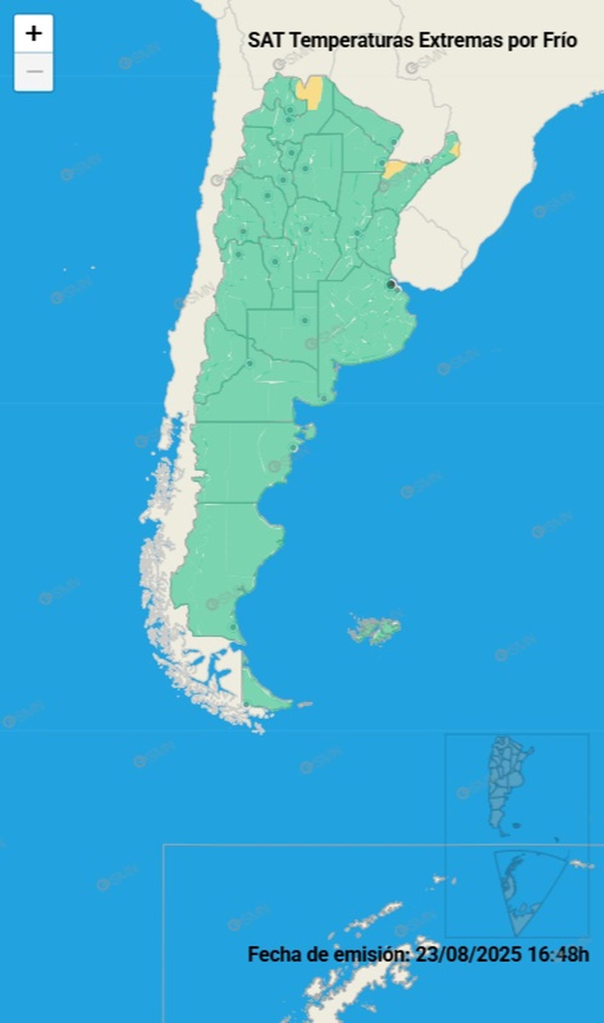 Estas son las provincias en alerta este domingo Estas son las provincias en alerta este domingo